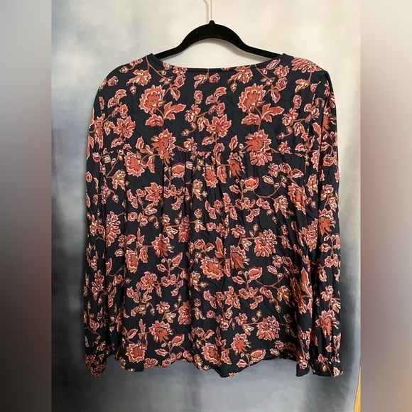 Lucky Brand Floral Blouse - Black and Red - Picture 5 of 5